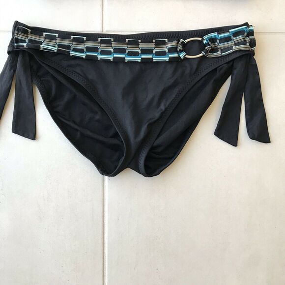 Perry Ellis Print Padded Triangle Bikini Set - Picture 5 of 11